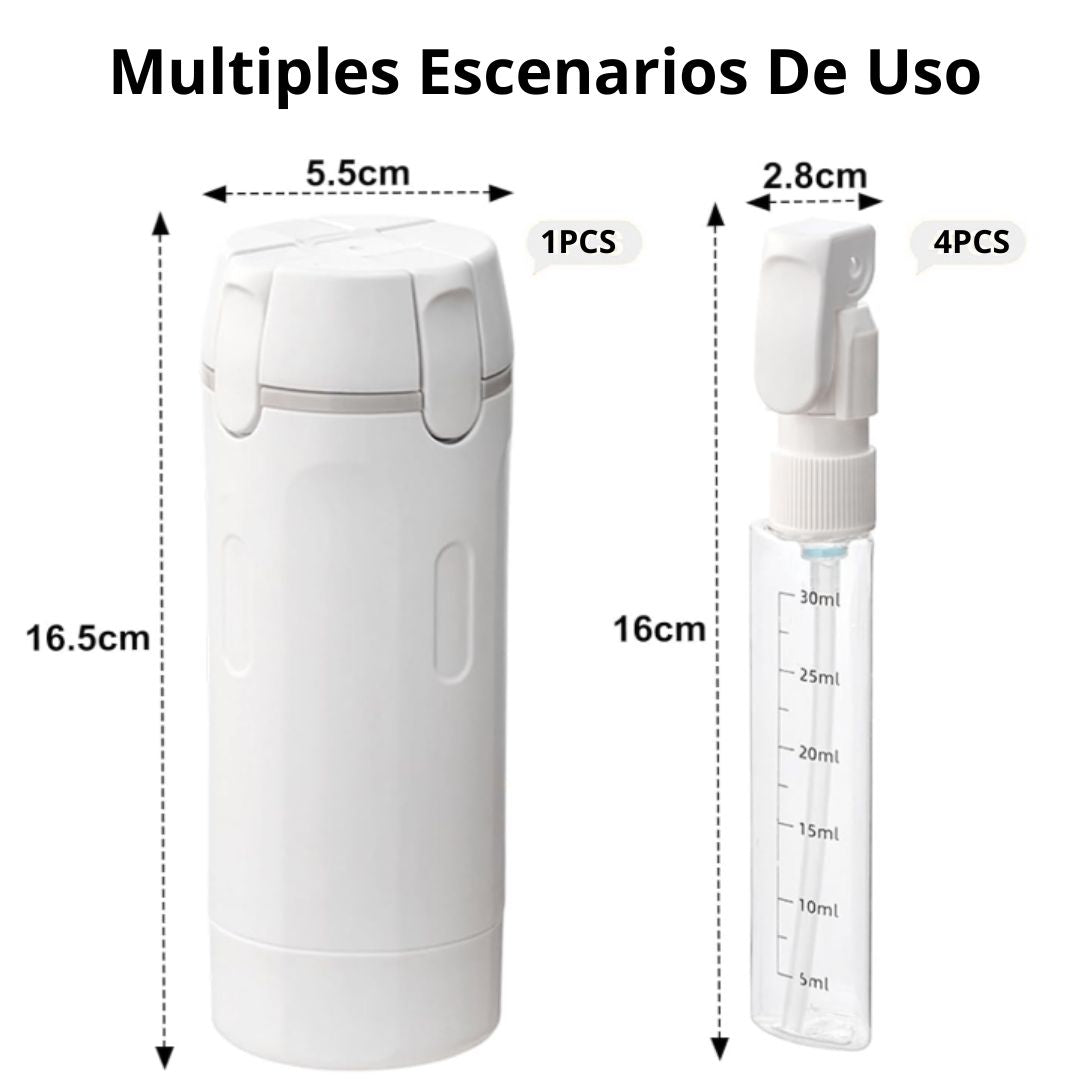 Fillgo | Kit Dispensador de Viaje 4 en 1