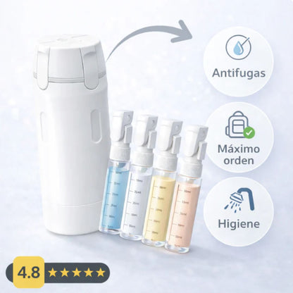 Fillgo | Kit Dispensador de Viaje 4 en 1