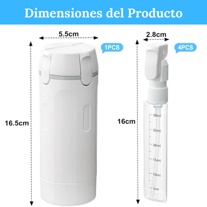 Fillgo | Kit Dispensador de Viaje 4 en 1